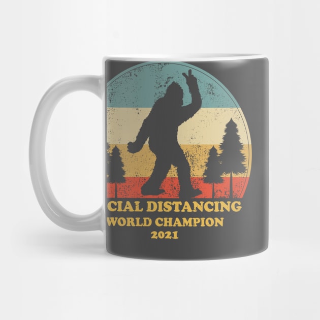 Bigfoot Social Distancing World Champion by tee_merch